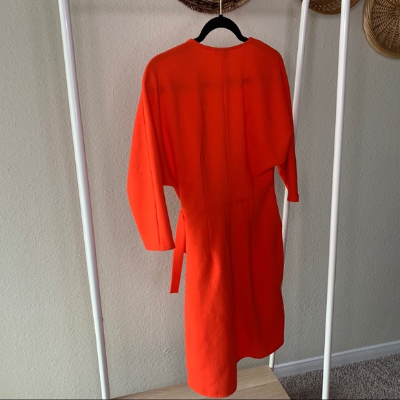 Topshop Dolman Sleeve Wrap Midi Dress - Picture 3 of 3